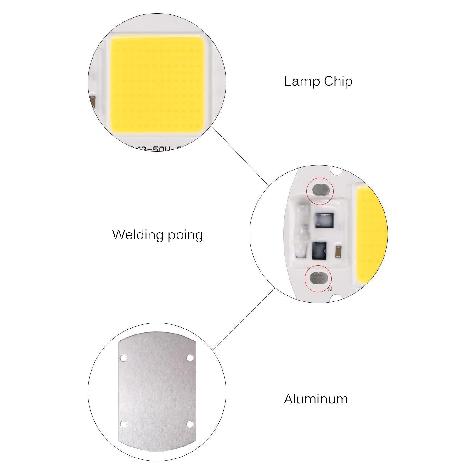 LED Floodlight 100W 220V Cool White COB Chip Lamp - VirtuousWares:Global