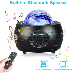 LED Night Light Starry Sky Projector with Bluetooth Wireless Speaker - VirtuousWares:Global