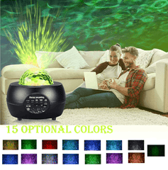 LED Night Light Starry Sky Projector with Bluetooth Wireless Speaker - VirtuousWares:Global