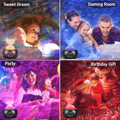 LED Night Light Starry Sky Projector with Bluetooth Wireless Speaker - VirtuousWares:Global