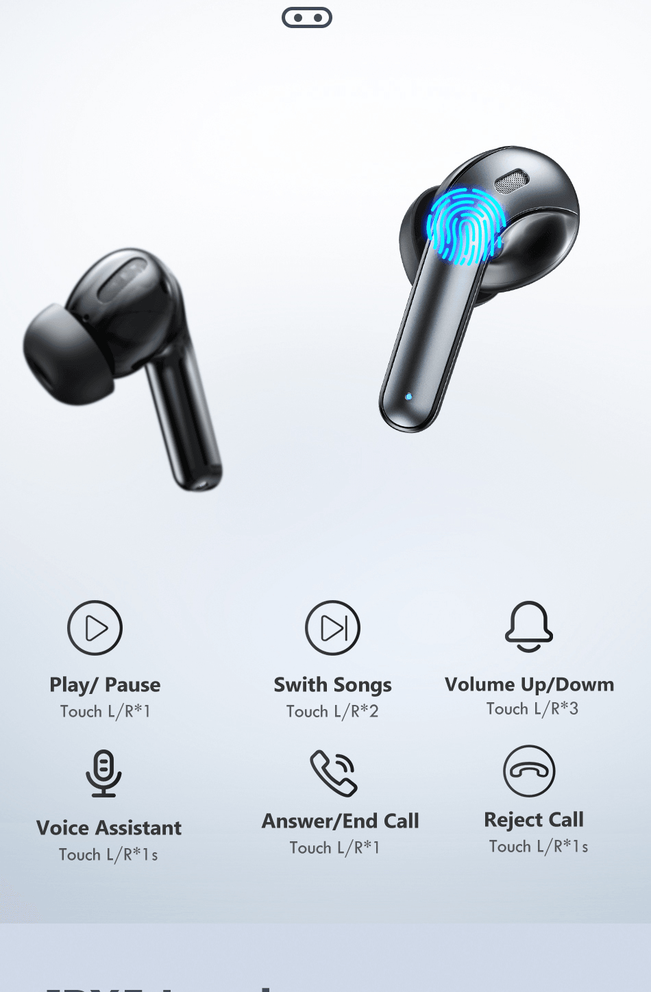 LED TWS Earbuds Bluetooth 5.0 Earphones for Huawei Iphone - VirtuousWares:Global