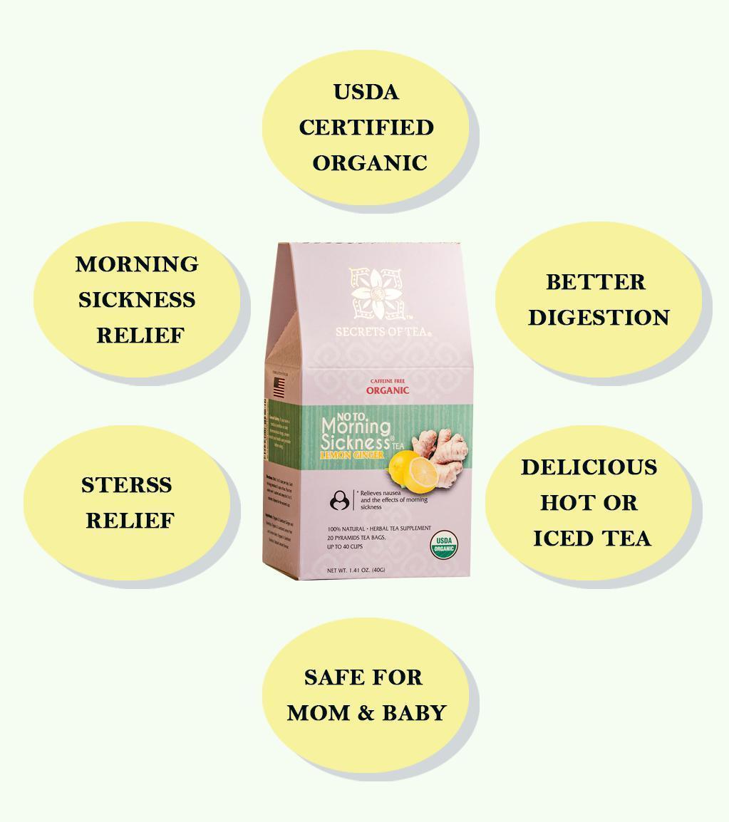 Lemon Ginger Herbal Tea Blend: 40 Cups - VirtuousWares:Global