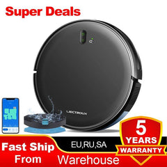 LIECTROUX L200 Robot Vacuum Cleaner & Wet Mop Combo,Smart Mapping,WiFi App,4KPa,Brushless Motor, Electric control water tank - VirtuousWares:Global