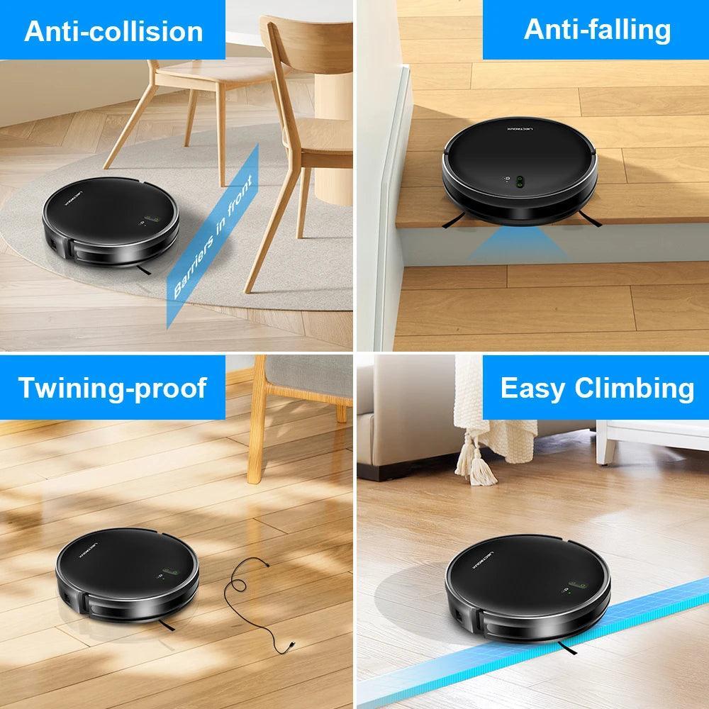 LIECTROUX L200 Robot Vacuum Cleaner & Wet Mop Combo,Smart Mapping,WiFi App,4KPa,Brushless Motor, Electric control water tank - VirtuousWares:Global