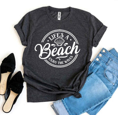 Life’s a Beach Enjoy The Waves T-shirt - VirtuousWares:Global