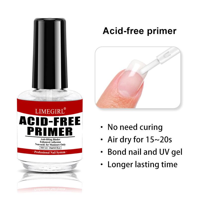 Limegirl Nail Base Glue Nail Adhesive Reinforcement Binders Liquid - VirtuousWares:Global