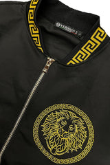 Lion Head Embroidery Status Track Jacket - VirtuousWares:Global