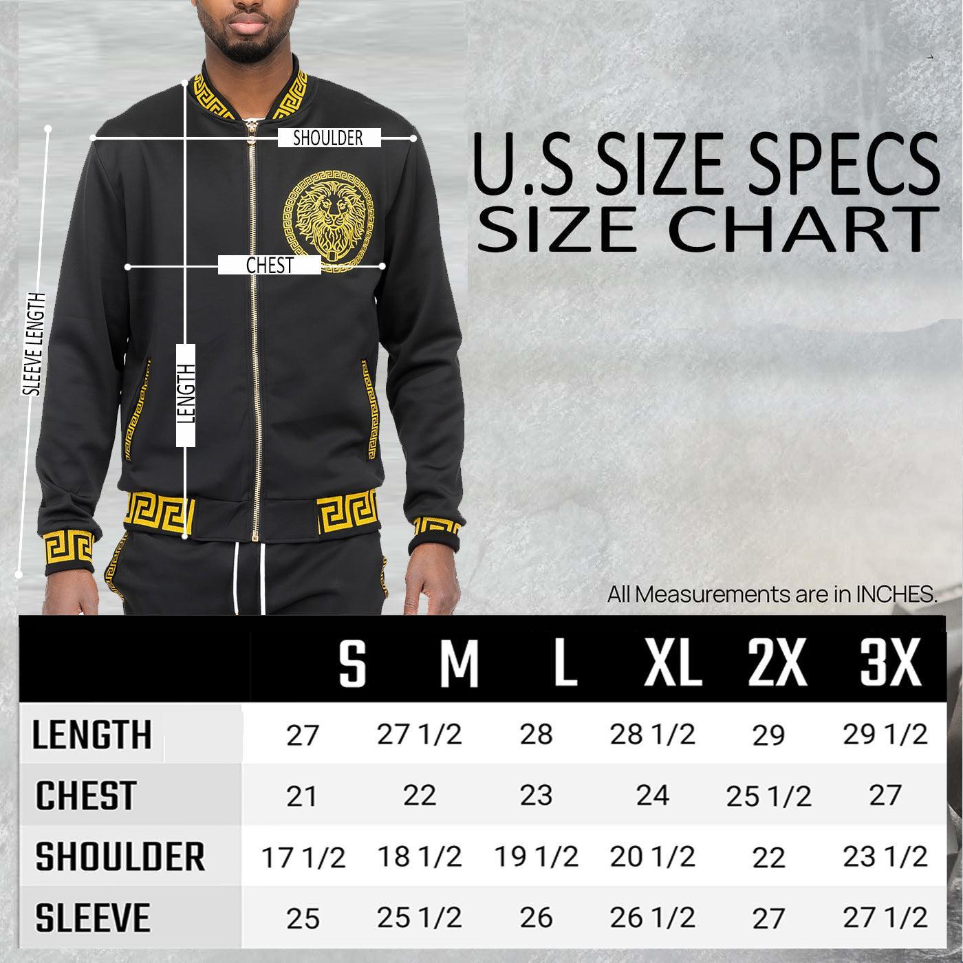 Lion Head Embroidery Status Track Jacket - VirtuousWares:Global