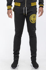 Lion Head Embroidery Status Track Pant - VirtuousWares:Global