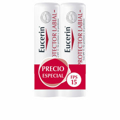 Lip balm Eucerin Protector Labial Lote 2 Units Spf 15 Pack 4,8 g - VirtuousWares:Global