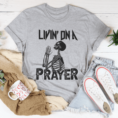 Living On A Prayer Skeleton Tee - VirtuousWares:Global