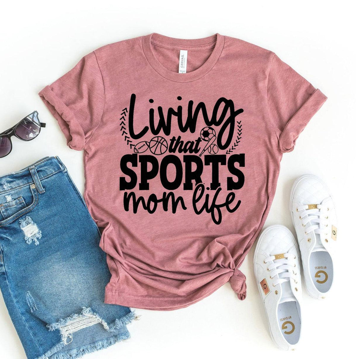 Living That Sports Mom Life T-shirt - VirtuousWares:Global