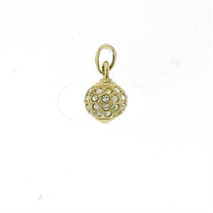 LOA391 Gold Brass Pendant with Top Grade Crystal - VirtuousWares:Global