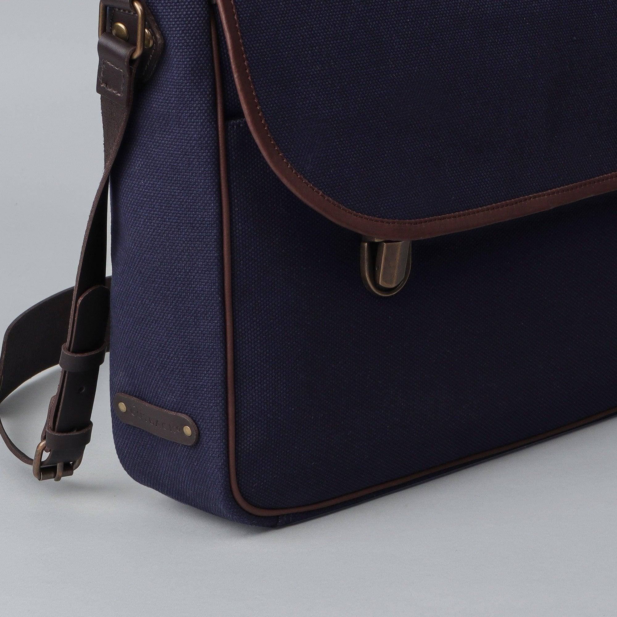 London Canvas Briefcase - VirtuousWares:Global