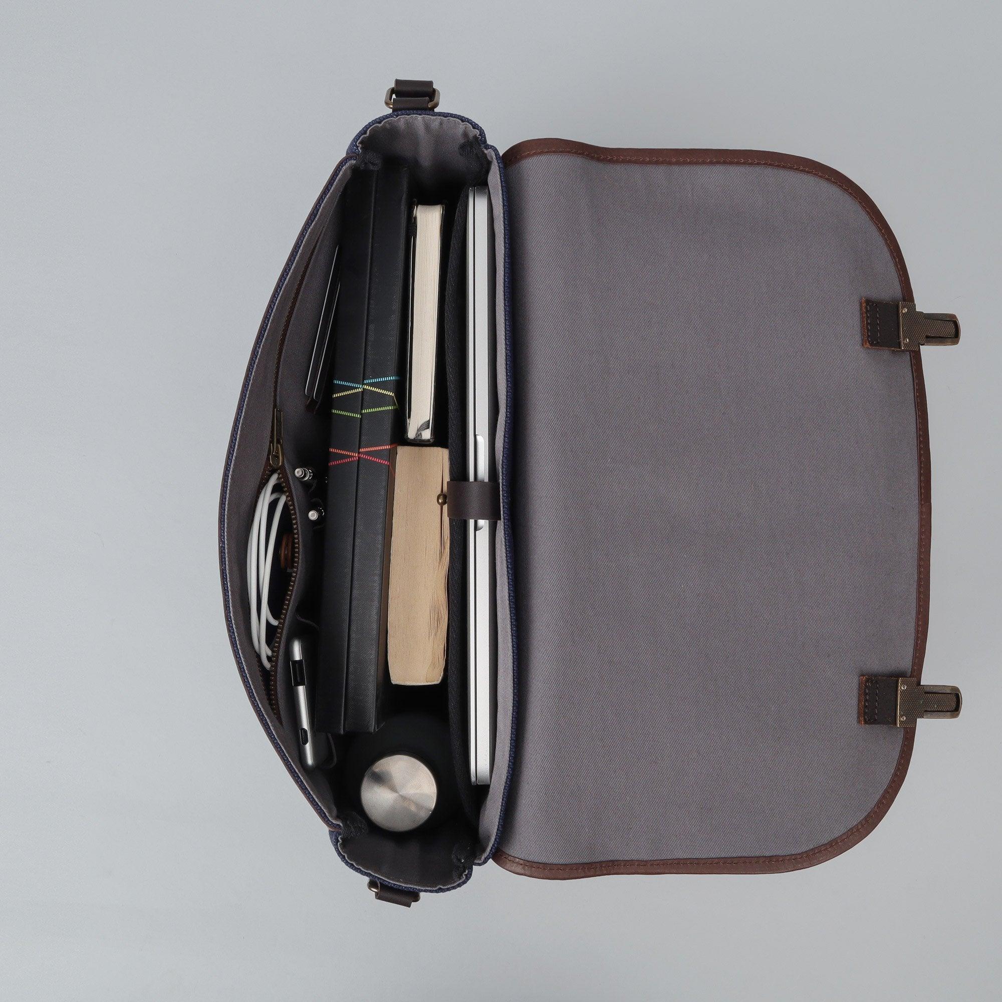 London Canvas Briefcase - VirtuousWares:Global