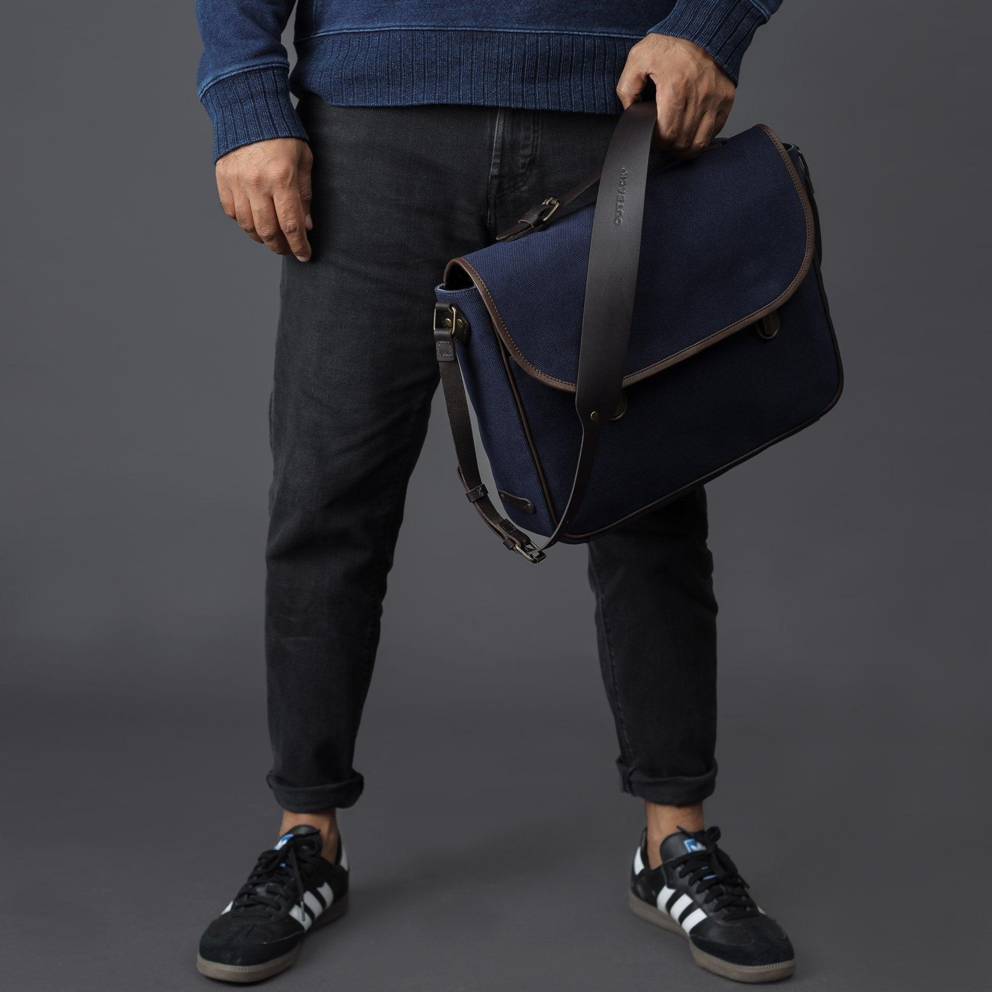 London Canvas Briefcase - VirtuousWares:Global