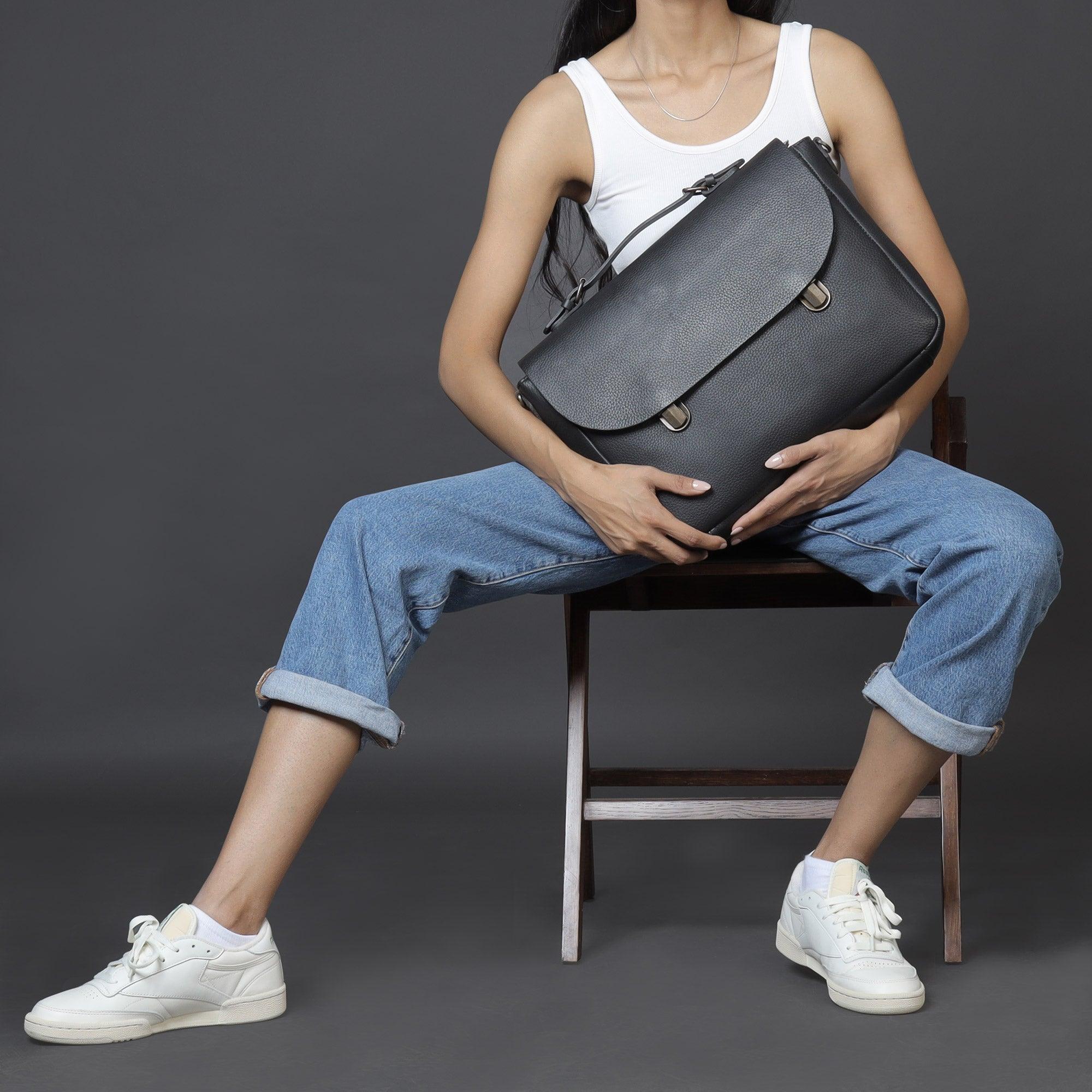 London Leather Briefcase - VirtuousWares:Global