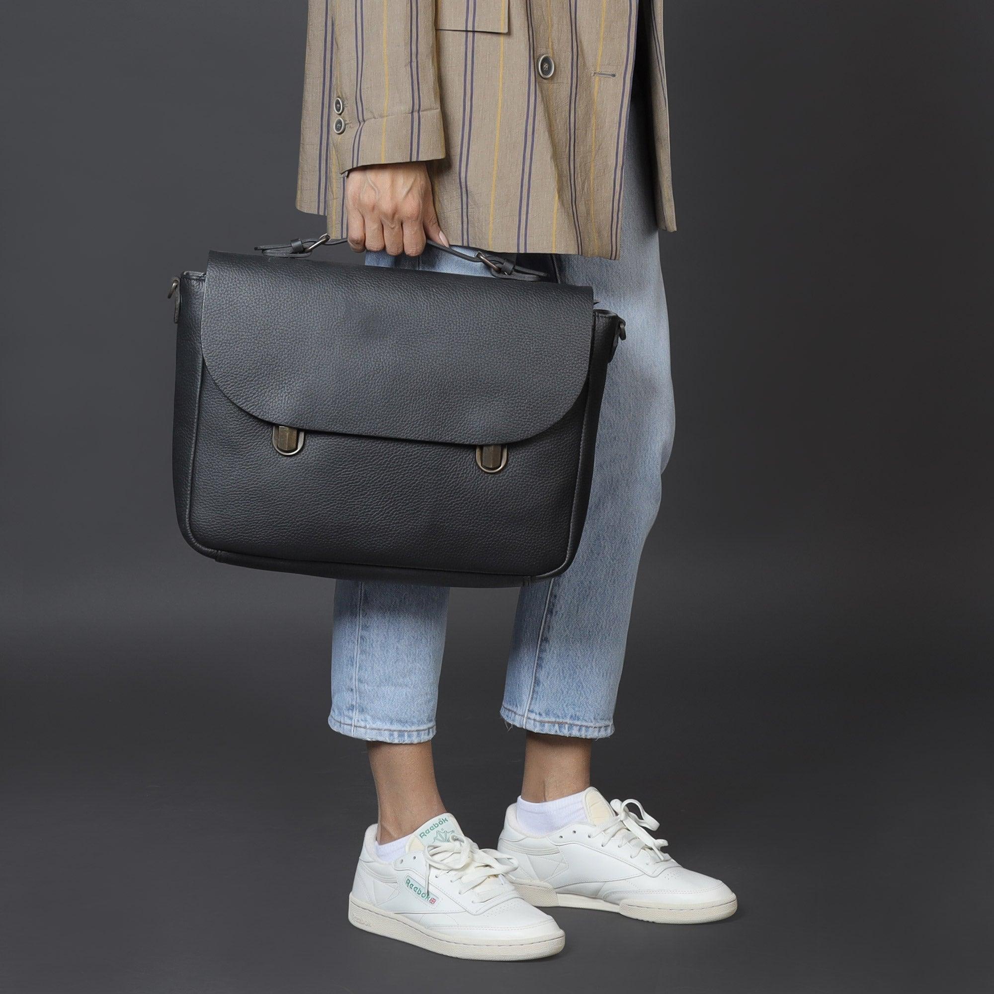 London Leather Briefcase - VirtuousWares:Global