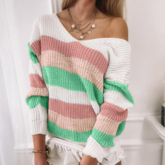 Long Sleeve Backless Sweater Knitted Sweater - VirtuousWares:Global