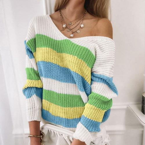 Long Sleeve Backless Sweater Knitted Sweater - VirtuousWares:Global