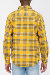 Long Sleeve Checkered Flannel Shirt - VirtuousWares:Global