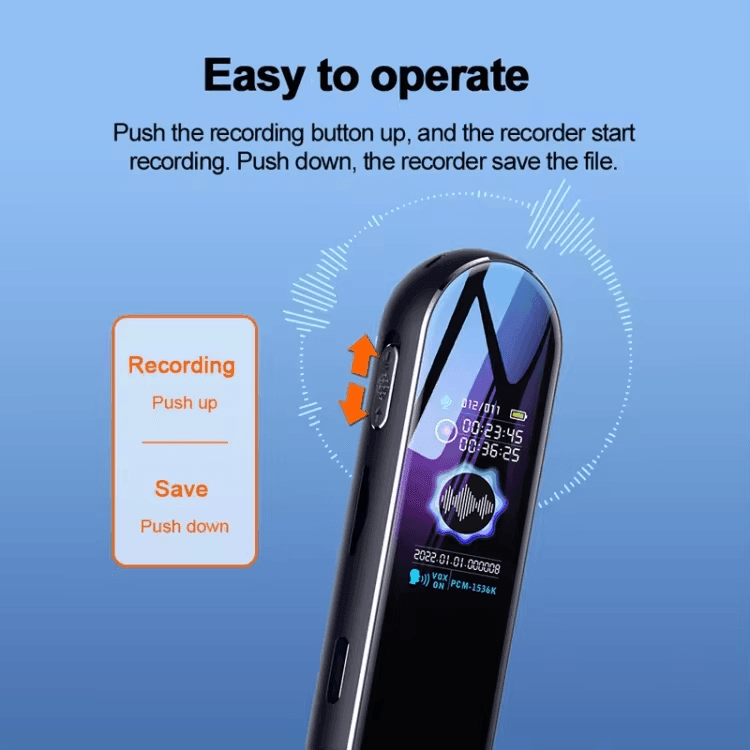 Long Standby Timer Voice Recorder HD Noise Canceling Recording Device - VirtuousWares:Global