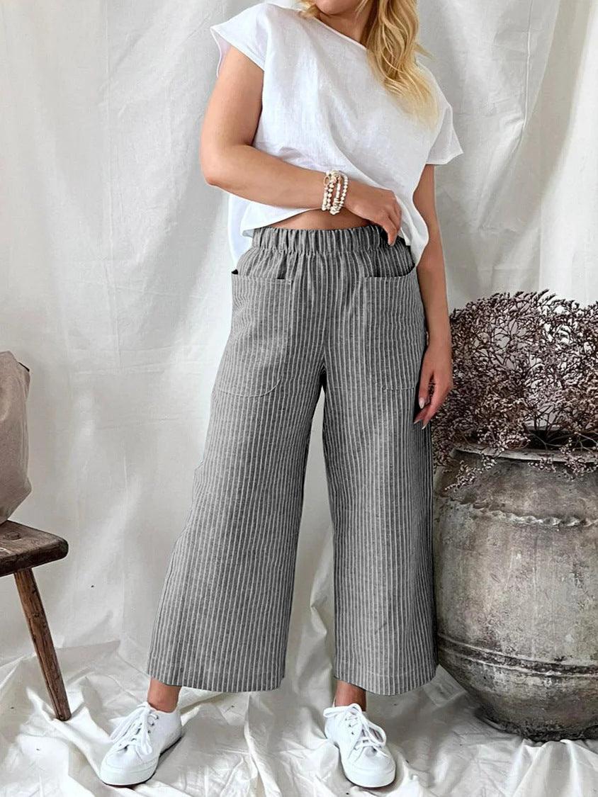 Loose Fashion Casual Straight Leg Pants for Women - VirtuousWares:Global