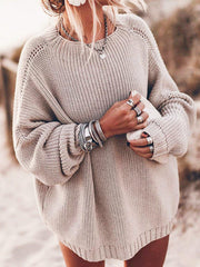 Loose Knitted Autumn Winter Knitwear Pullover - VirtuousWares:Global