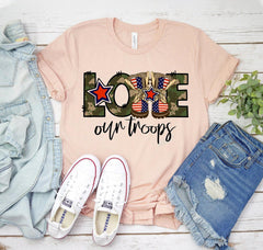 Love Our Troops T-shirt - VirtuousWares:Global