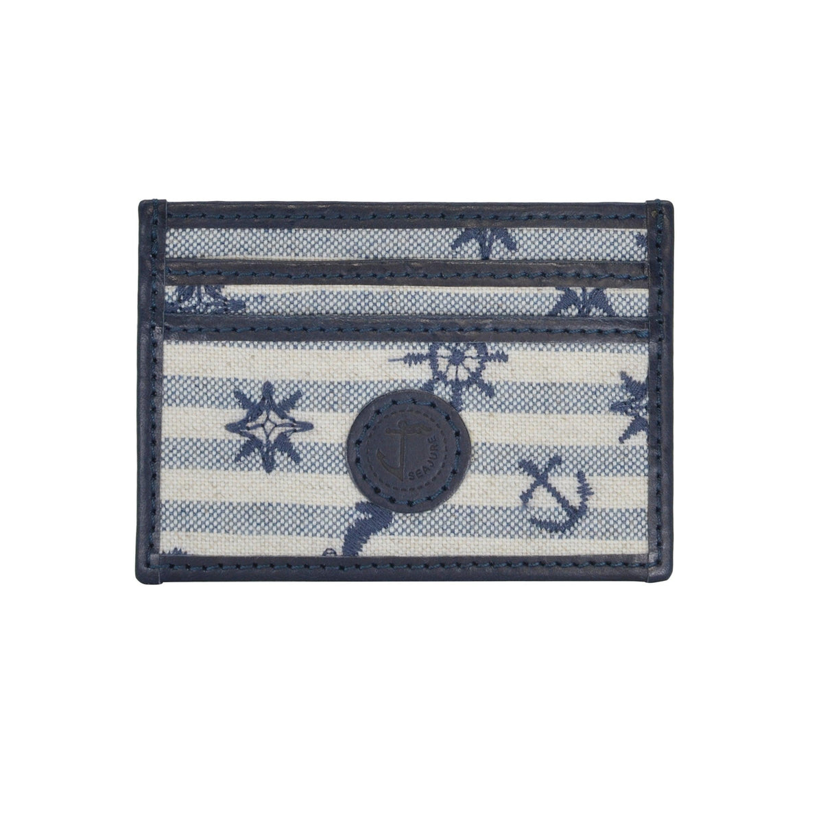 Lovina Embroidered Linen Card Holder - VirtuousWares:Global