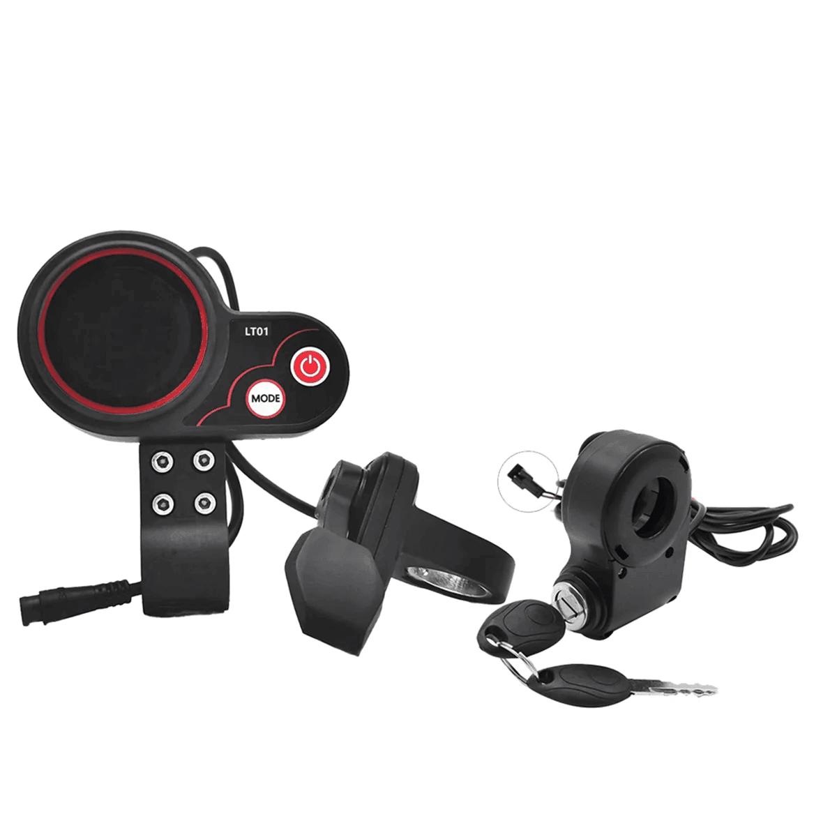 LT01 Display Thumb Throttle+Ignition Lock Key for Kaabo Mantis 8/10 - VirtuousWares:Global