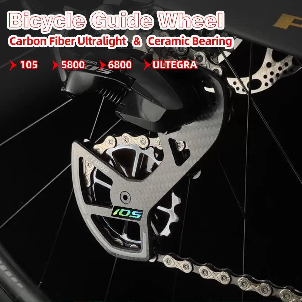 LTWOO Bicycle Ceramic Bearing Speed Carbon Fiber Pulley Wheel Rear - VirtuousWares:Global