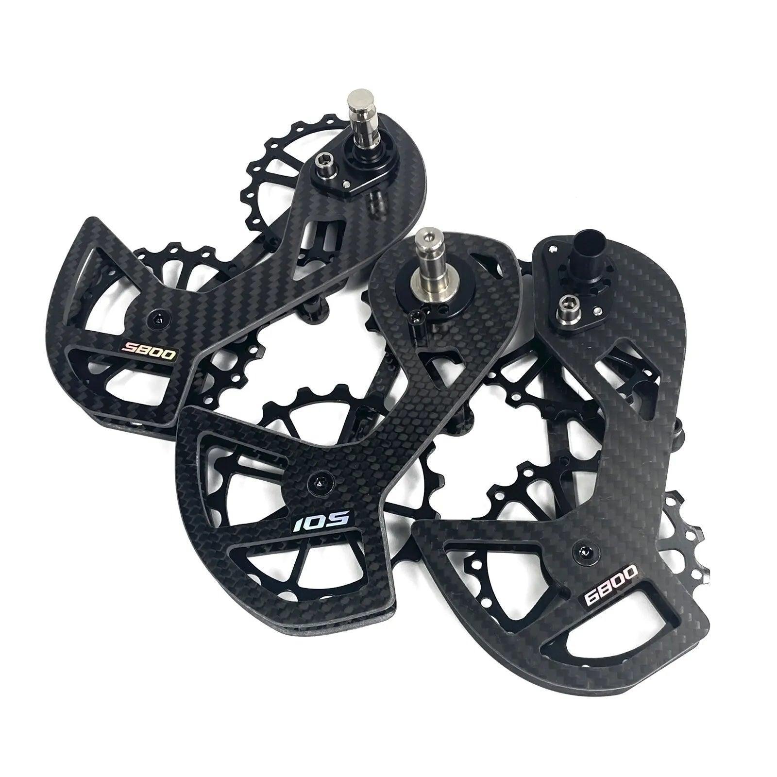 LTWOO Bicycle Ceramic Bearing Speed Carbon Fiber Pulley Wheel Rear - VirtuousWares:Global