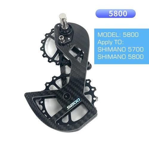 LTWOO Bicycle Ceramic Bearing Speed Carbon Fiber Pulley Wheel Rear - VirtuousWares:Global