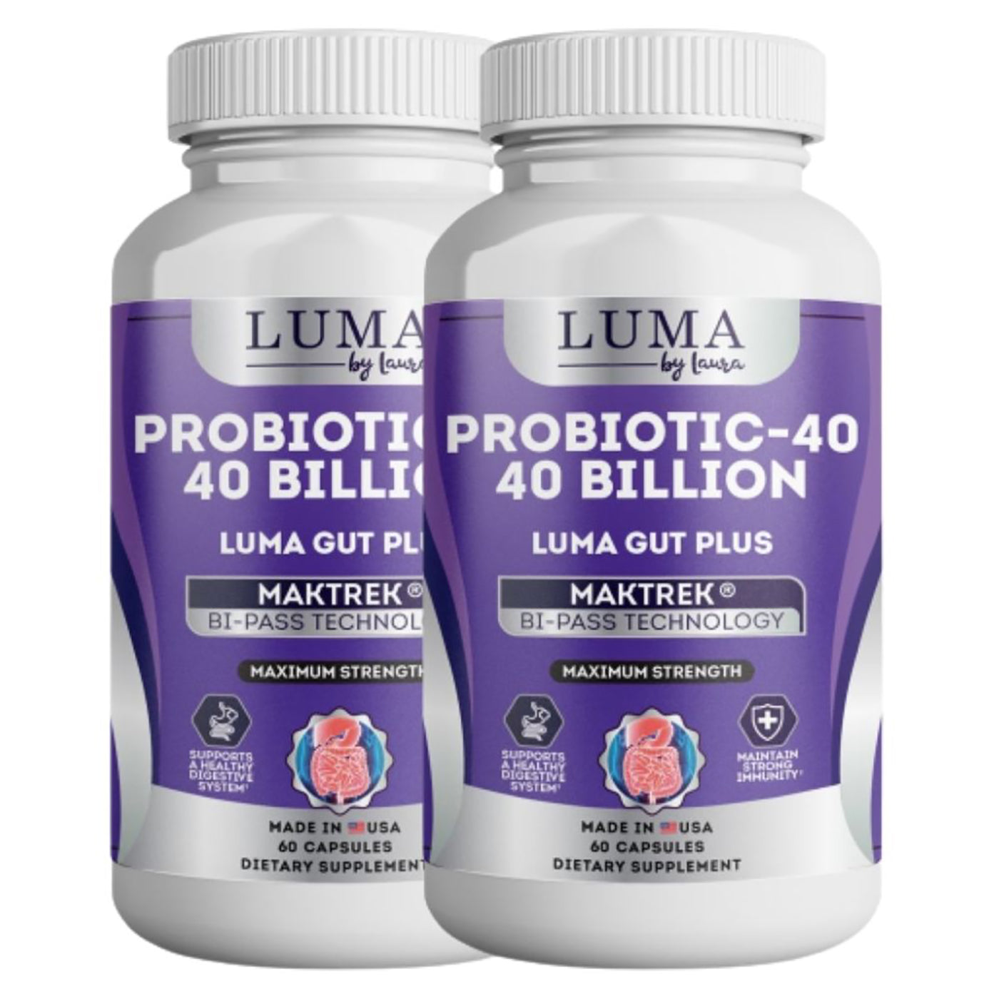 Luma Gut Plus - Probiotics for Men and Women for Stomach Acid