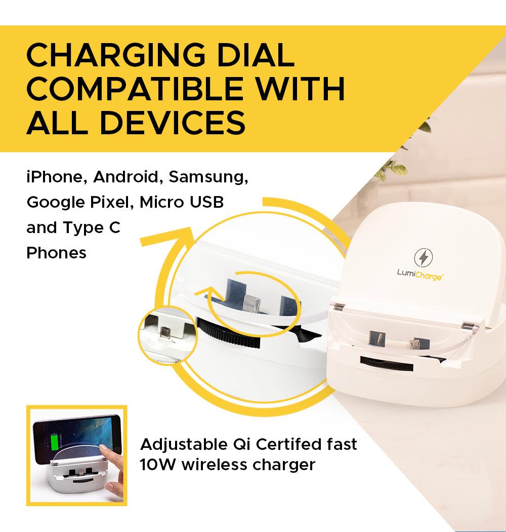 Lumicharge-UD- iPhone 15,14, 13,12, X and Android Charger-Adjustable - VirtuousWares:Global