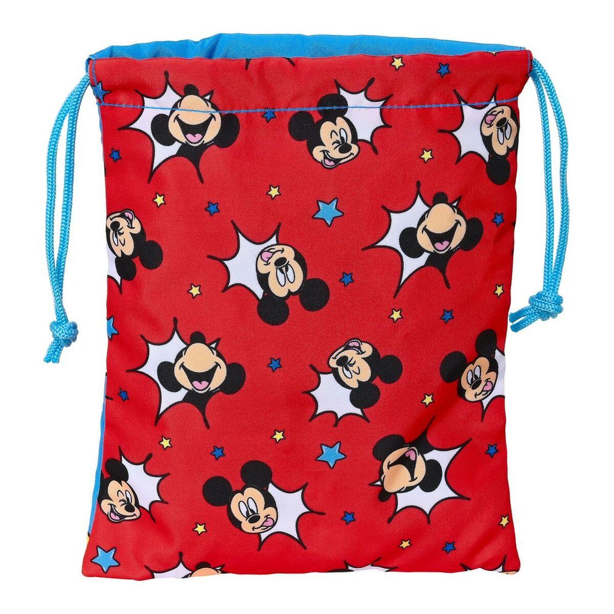 Lunchbox Mickey Mouse Clubhouse Happy Smiles Red Blue (20 x 25 x 2 cm) - VirtuousWares:Global