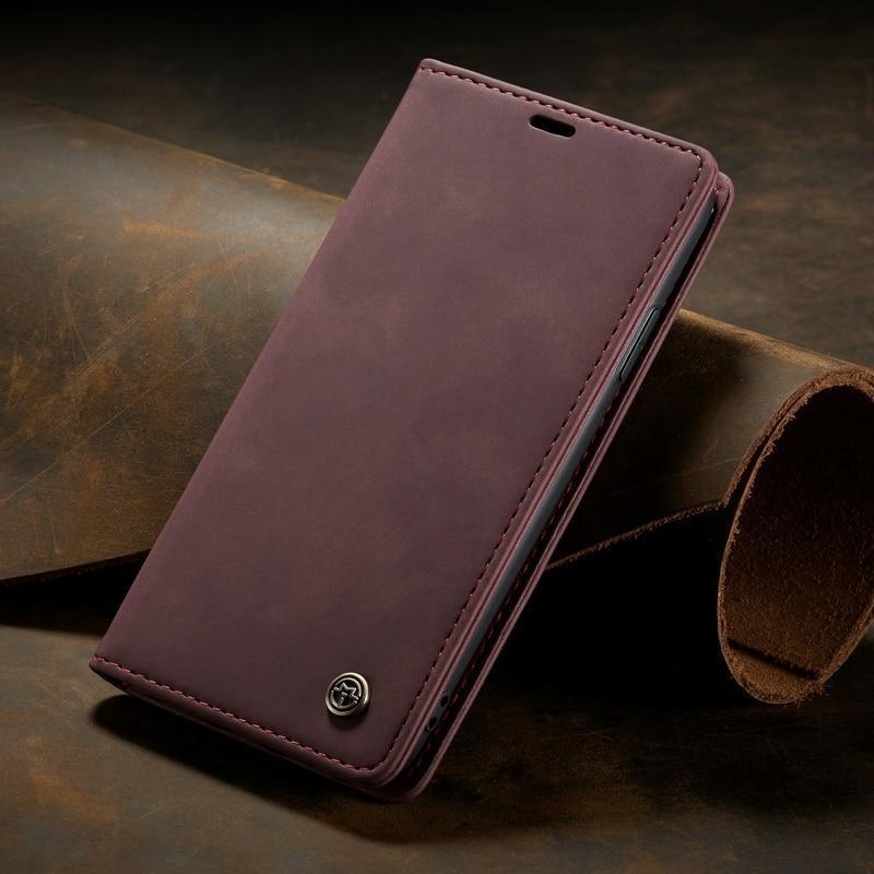 Luxury Magnetic Flip Wallet Case for iPhone 7, 8, X, 11, 12, 13 - VirtuousWares:Global