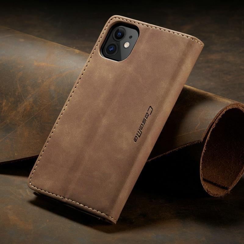 Luxury Magnetic Flip Wallet Case for iPhone 7, 8, X, 11, 12, 13 - VirtuousWares:Global