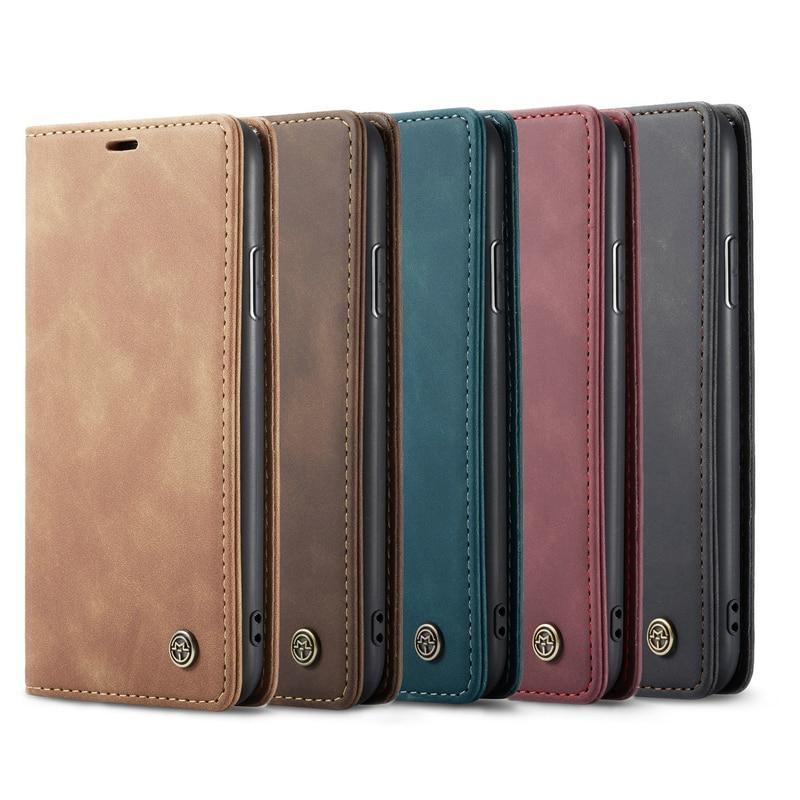 Luxury Magnetic Flip Wallet Case for iPhone 7, 8, X, 11, 12, 13 - VirtuousWares:Global