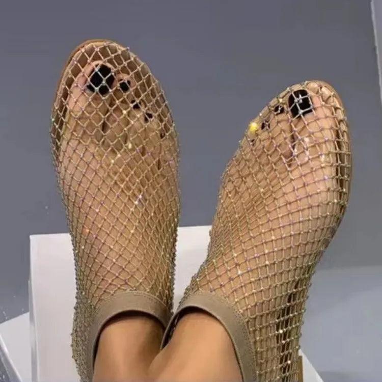 Luxury Round Toe Flat Bottom Sandals - Sexikinis Swim - VirtuousWares:Global