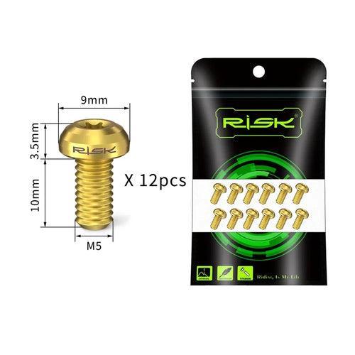 M5X10 Electric Scooter Disc Brake Rotor Bolt Titanium Rotor Fixing - VirtuousWares:Global