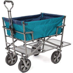 Mac Sports Heavy Duty Steel Double Decker Collapsible Yard Cart Wagon - VirtuousWares:Global
