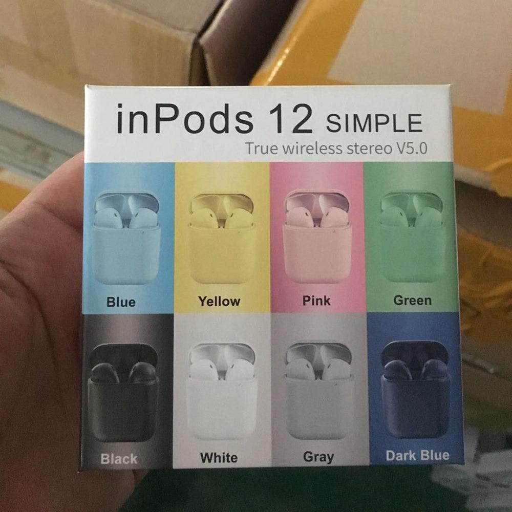 Macarons Inpods12 TWS Earbuds Wireless Bluetooth Headset for Gifts - VirtuousWares:Global