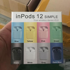 Macarons Inpods12 TWS Earbuds Wireless Bluetooth Headset for Gifts - VirtuousWares:Global