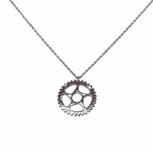 Maeve - Bike Chain Ring Necklace fashion jewelry - VirtuousWares:Global