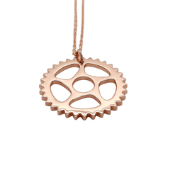 Maeve - Bike Chain Ring Necklace - VirtuousWares:Global