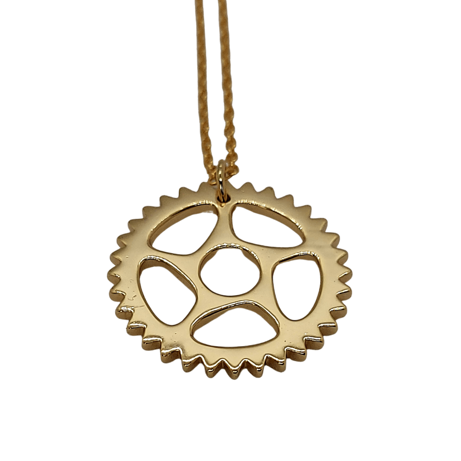 Maeve - Bike Chain Ring Necklace - VirtuousWares:Global