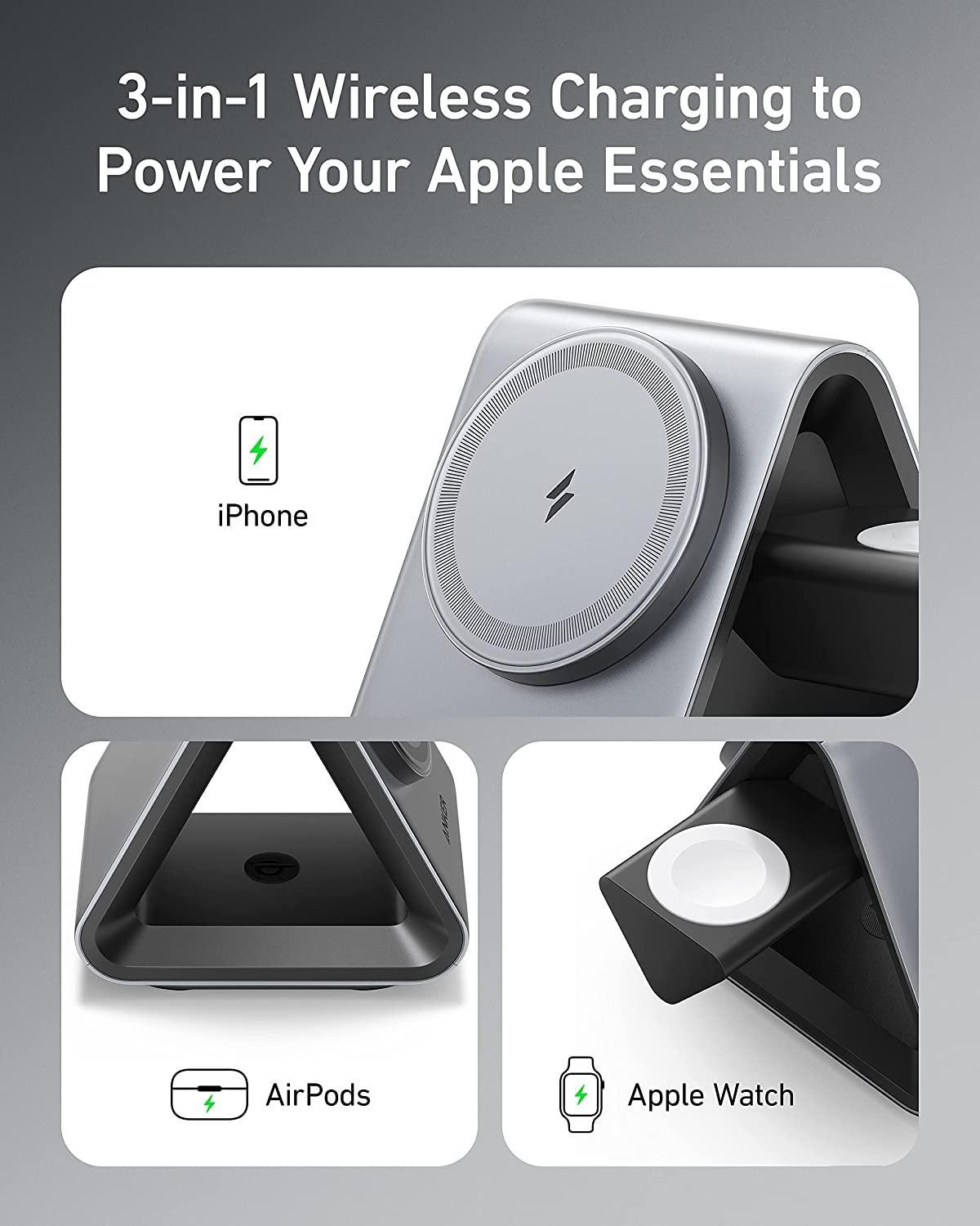 MagGo Charger 3-in-1 Station Wireless Charger MagSafe Charger with - VirtuousWares:Global
