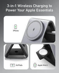 MagGo Charger 3-in-1 Station Wireless Charger MagSafe Charger with - VirtuousWares:Global